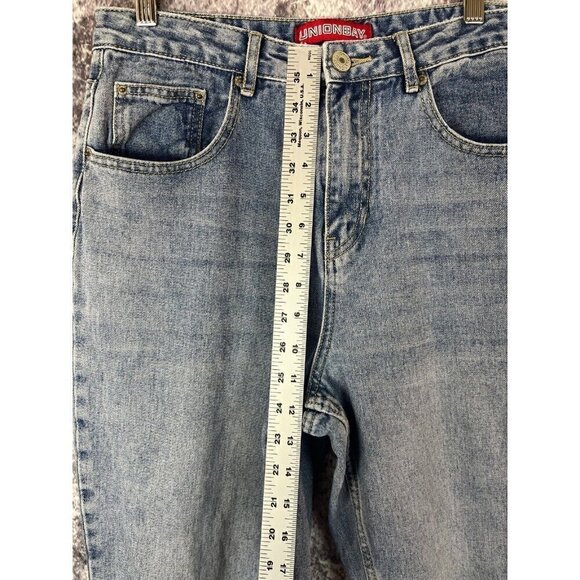 Vintage Union Bay Jeans Womens 11 Blue Denim High Rise Mom 80s Retro Tapered - Picture 4 of 14